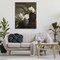 Stupell Industries Peony Still Life with Plate Canvas Wall Art, design by Leah Straatsma